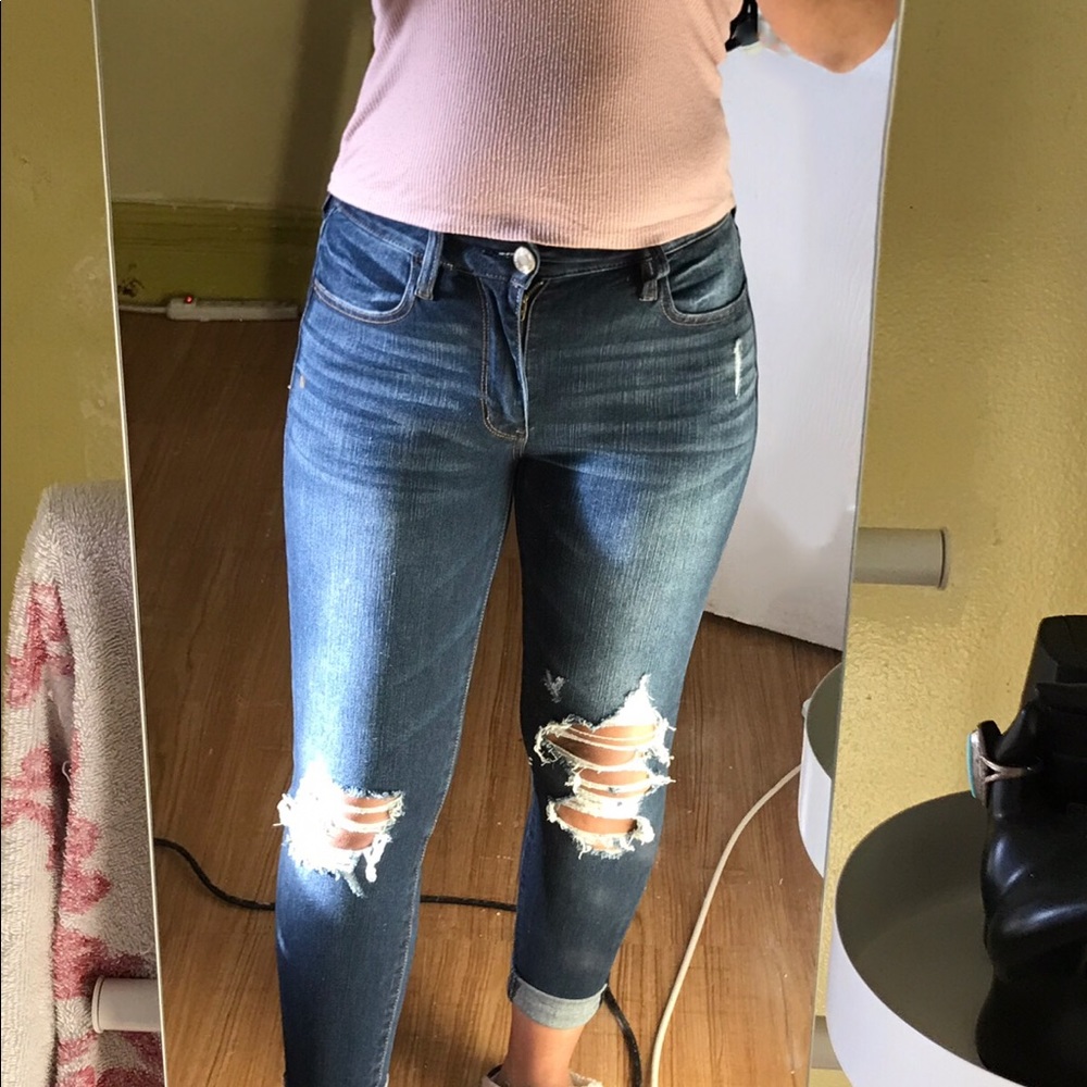 American eagle high waisted jeans